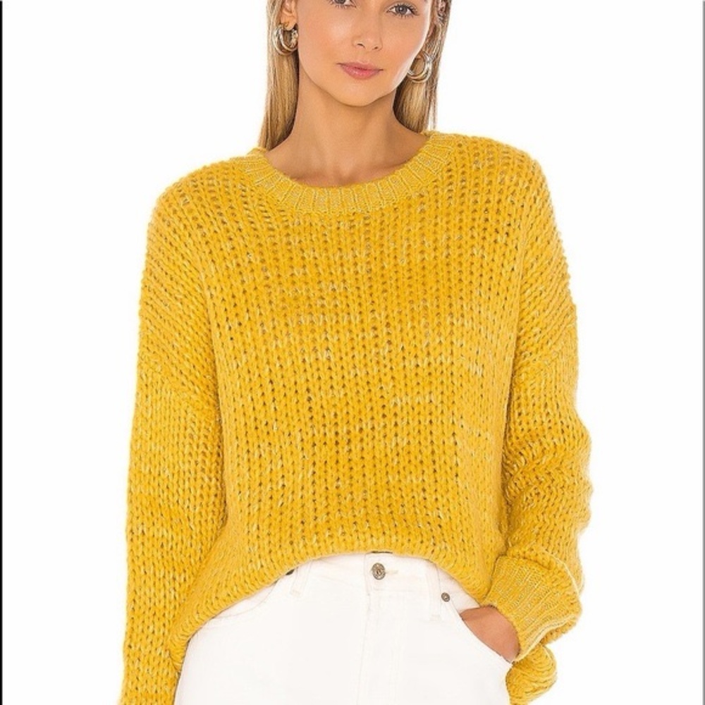 Nwt | Superdown | Sheila Cozy Yellow Knit Sweater | Size Small